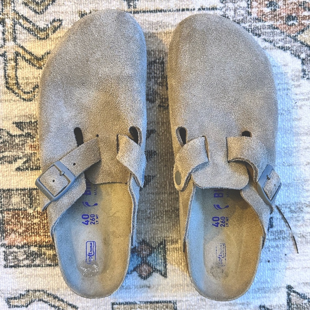 Birkenstock Boston; excellent condition, worn once!